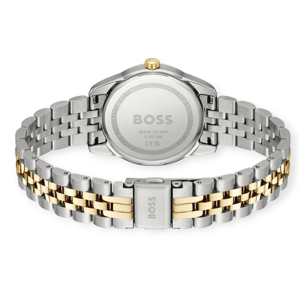 γυναικείο ρολόι, Hugo Boss ρολόι, Hugo Boss Graseful, two-tone ρολόι, δίχρωμο μπρασελέ, χρυσό-ασημί μπρασελέ, πράσινο καντράν, κομψό ρολόι, luxury γυναικείο ρολόι, stylish women’s watch, minimal design ρολόι, fashion αξεσουάρ, ρολόι για γυναίκες, 1502834