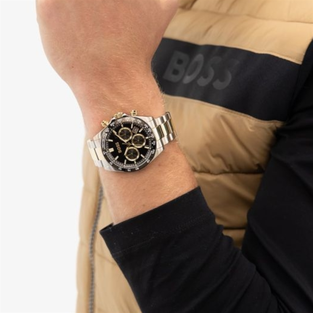 BOSS Hero 2.0 Two Tone Black & Gold Chronograph 1514269
