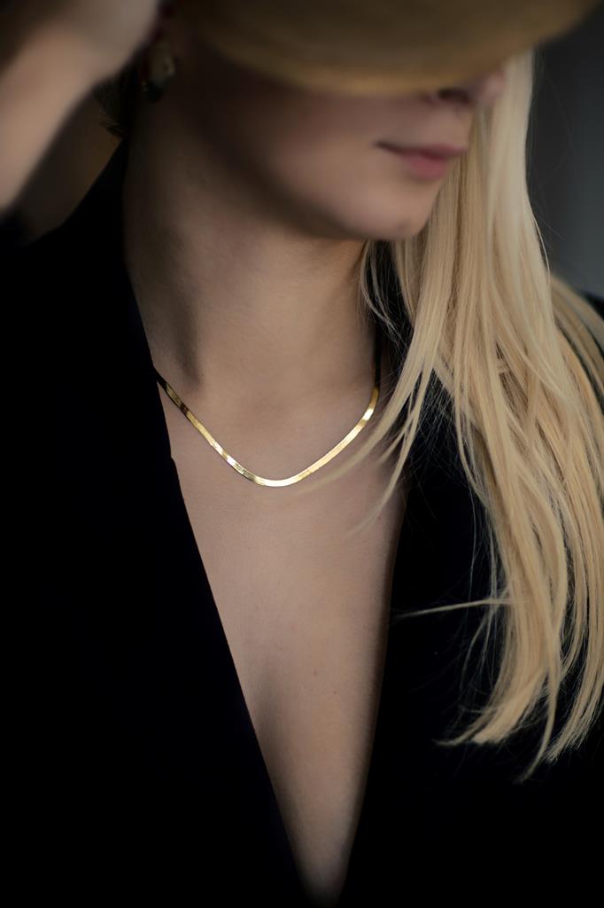 Χρυσή αλυσίδα λαιμού, Κ14, χρυσό, flat snake, φίδι, αλυσίδα λαιμού 14 καρατίων, γυναικεία αλυσίδα, κομψό κόσμημα, minimal κόσμημα, χρυσή αλυσίδα snake,gold necklace, 14k, gold flat snake, snake chain, gold snake necklace, women’s necklace, elegant jewelry