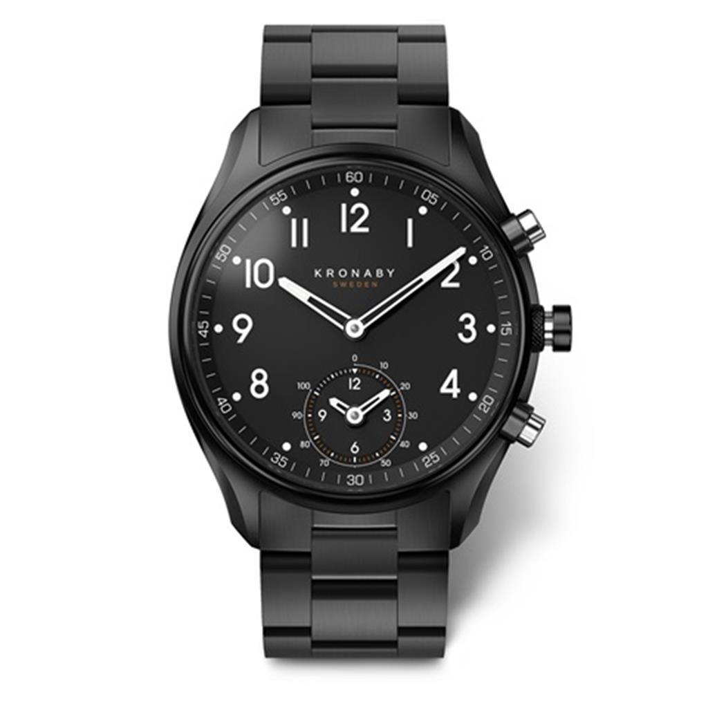 KRONABY Connected Apex Black Stainless Steel Bracelet A1000-0731
