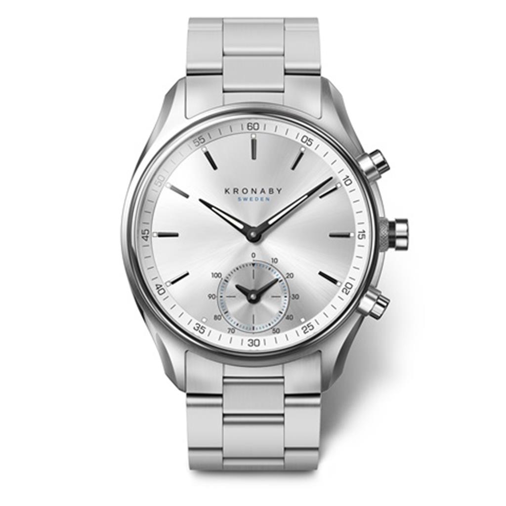 KRONABY Sweden Connected Sekel Silver Stainless Steel Bracelet A1000-0715
