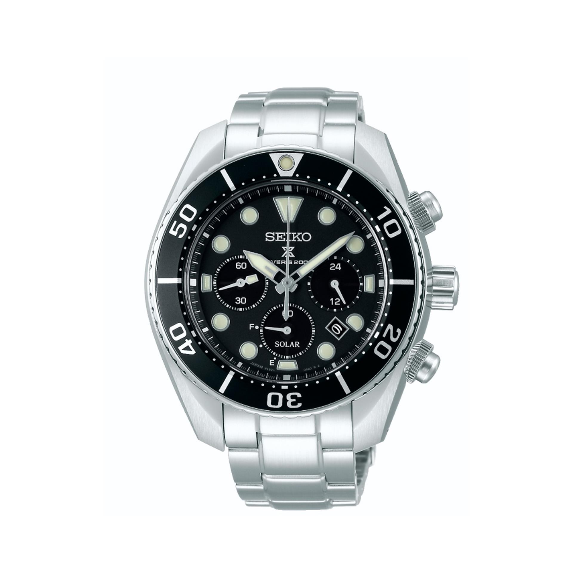 SEIKO Prospex Solar Diver's Stainless Steel Chronograph SSC757J1