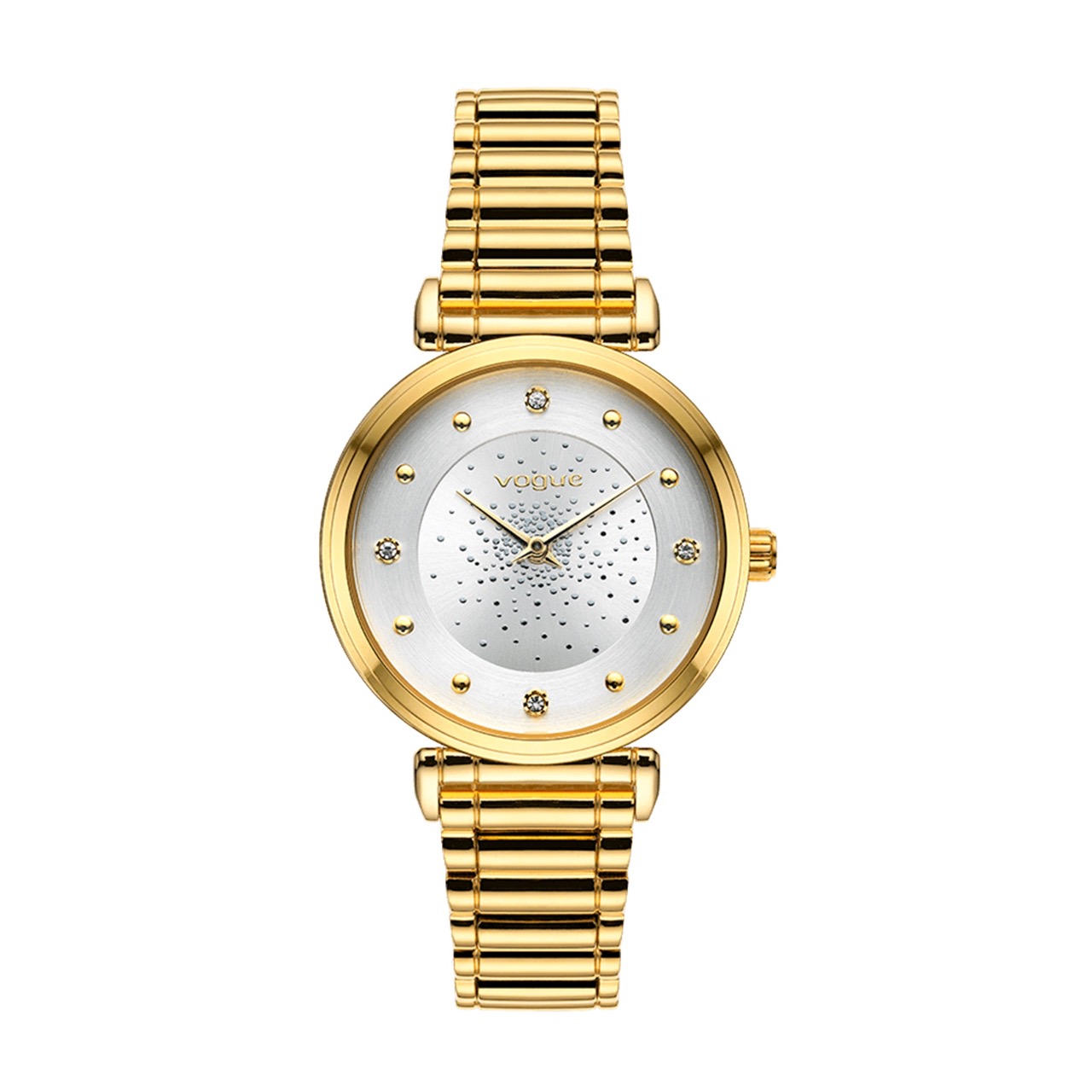 VOGUE Bind Crystals Gold Stainless Steel Bracelet 2020610241