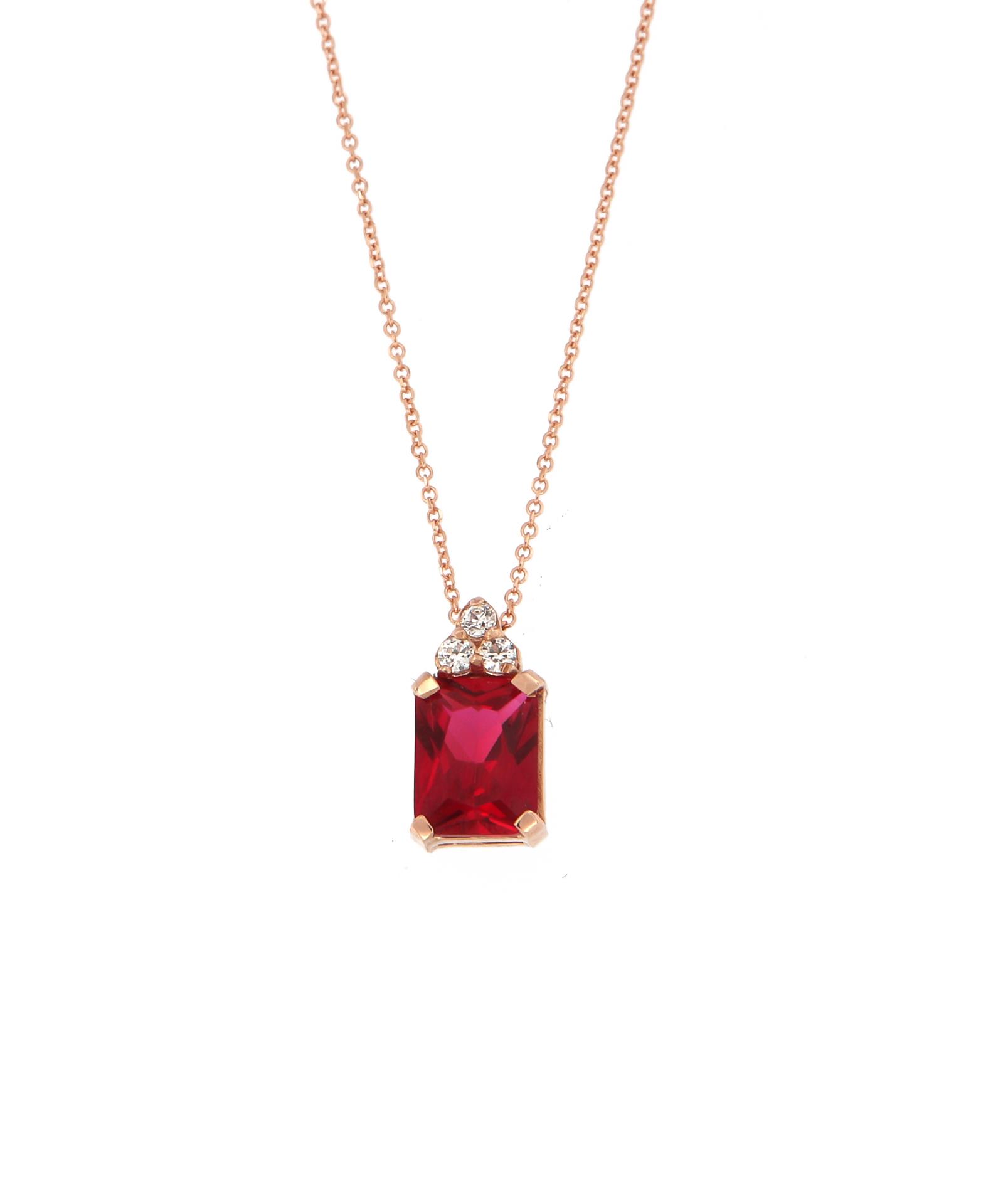 Trilogy Red Zircon  Χρυσός 14 Καράτια