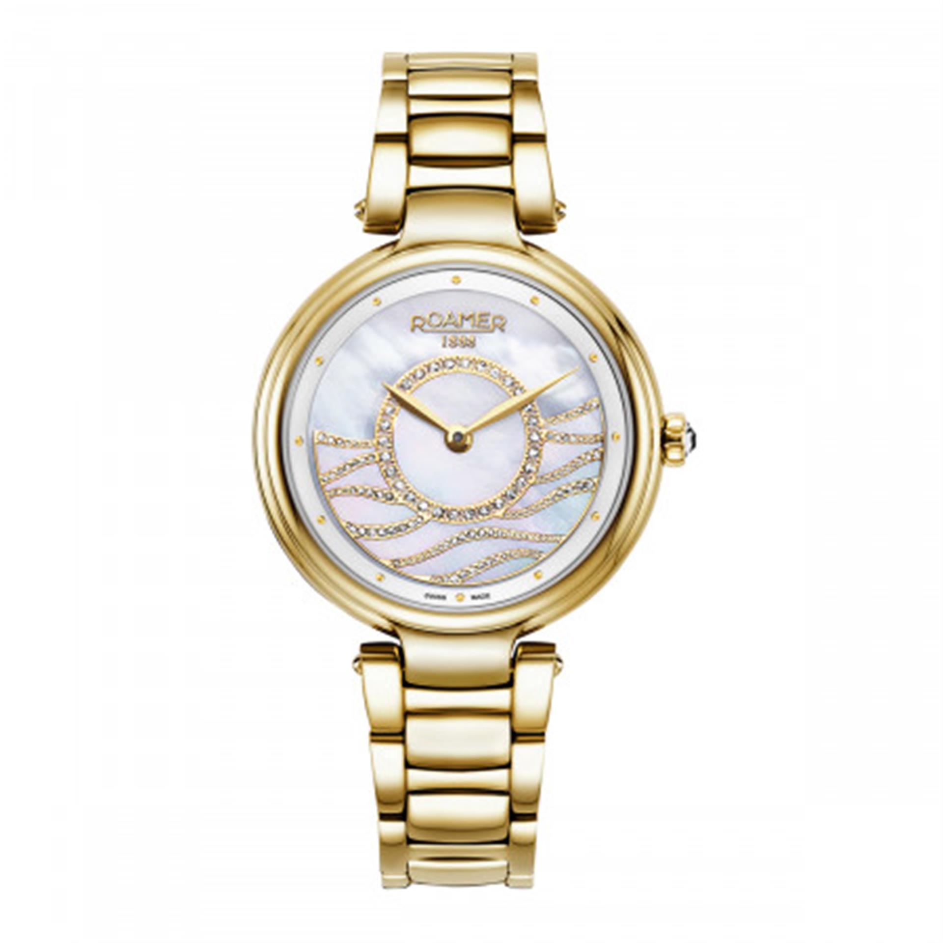 ROAMER Lady Mermaid Crystals Gold  Bracelet 600857-48-15-50