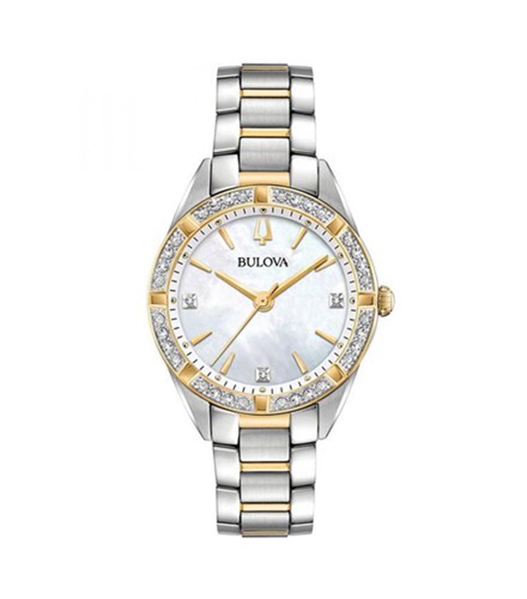 BULOVA Sutton Diamonds Two Tone Bracelet 98R263