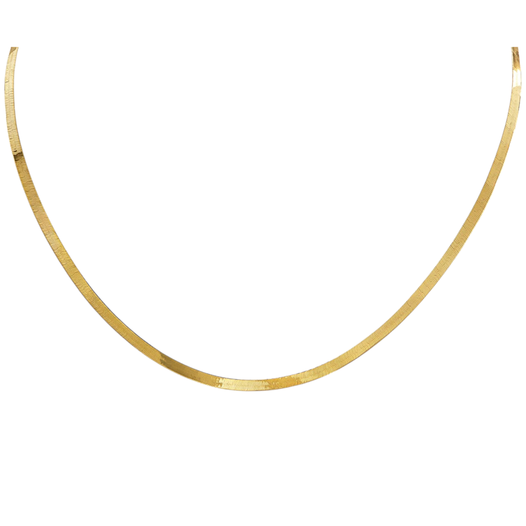 Χρυσή Αλυσίδα Λαιμου  Κ14 Gold Flat Snake