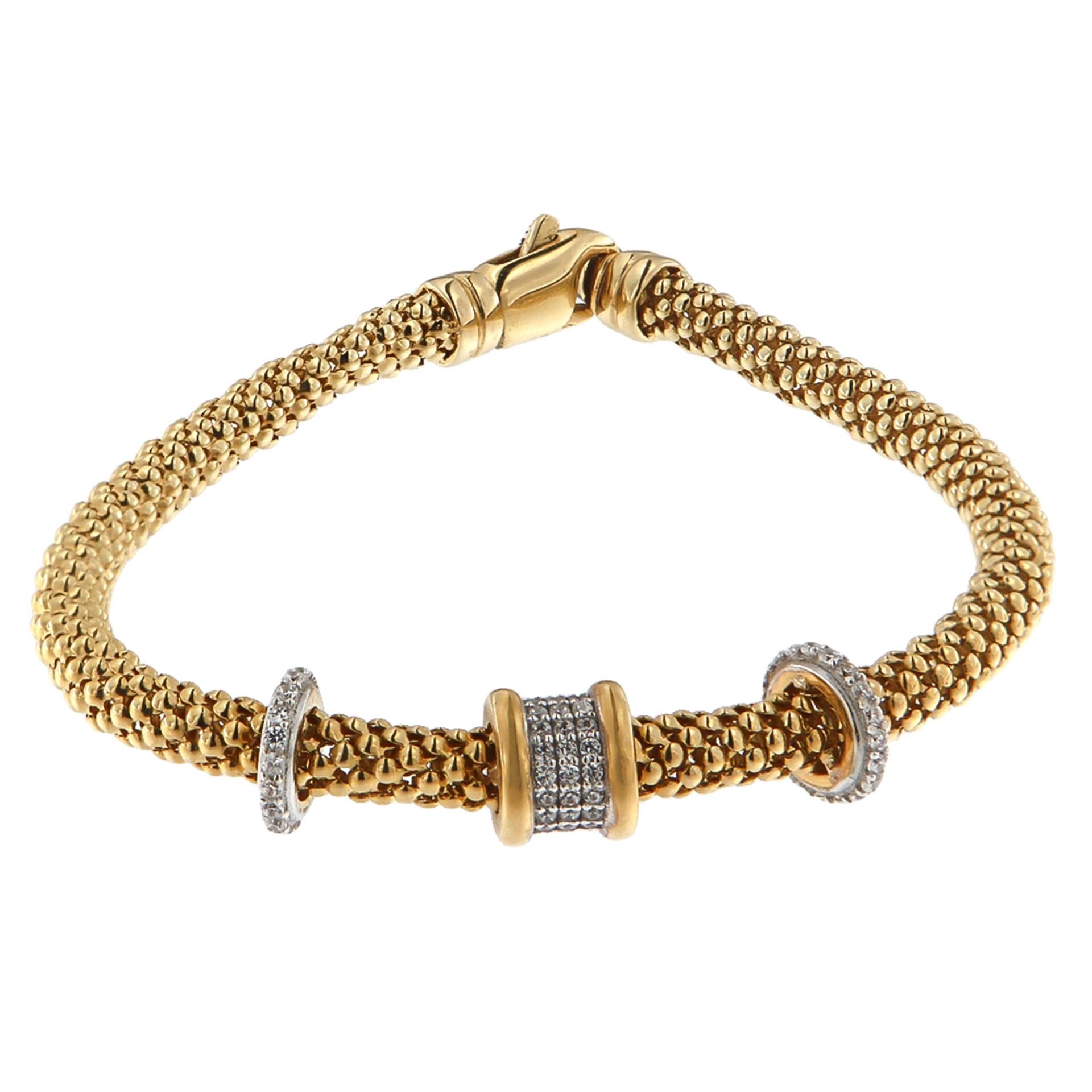 Χρυσό Snake Lace Βραχιόλι 14 Καράτια