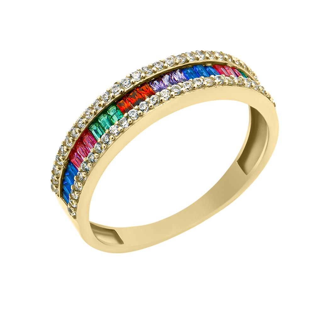 Δαχτυλίδι Multicolor Χρυσό 14Κ