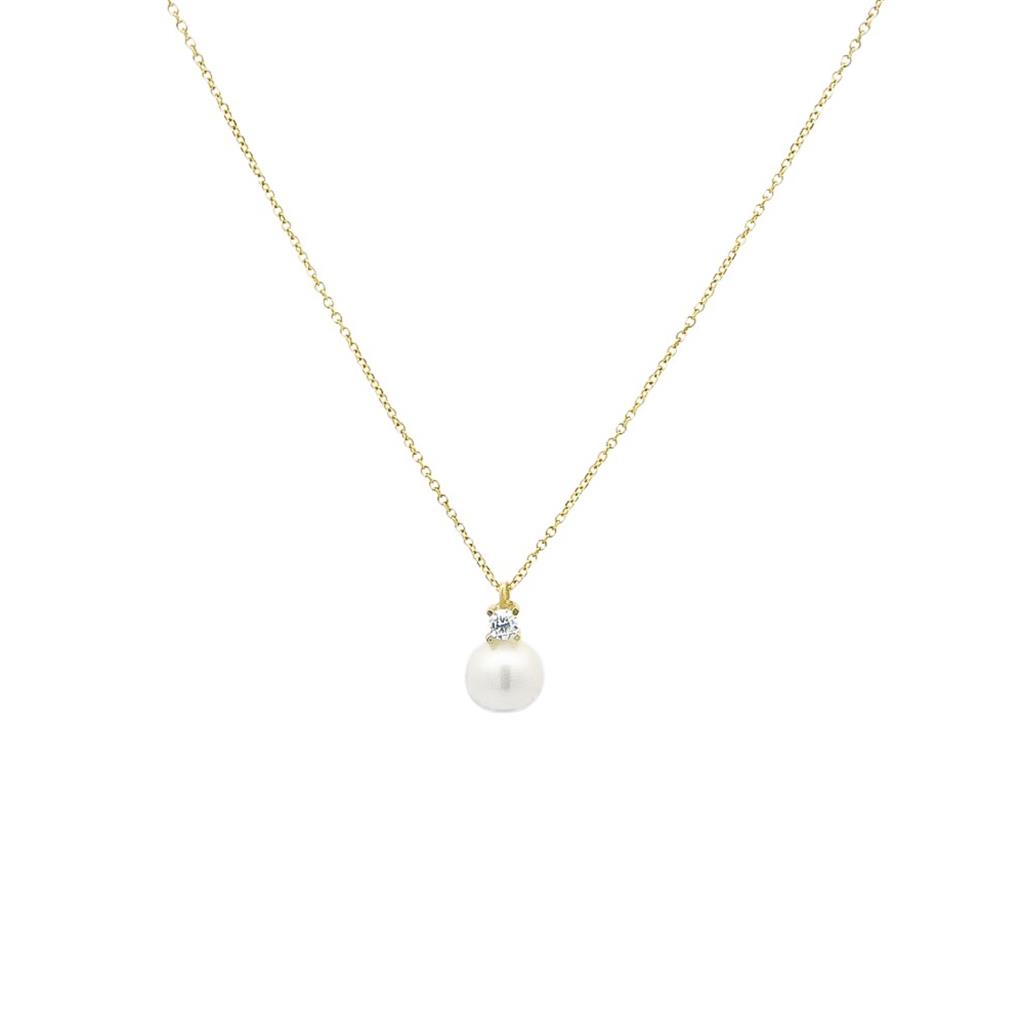 Χρυσό Κολιέ με Μαργαριτάρι Κ14