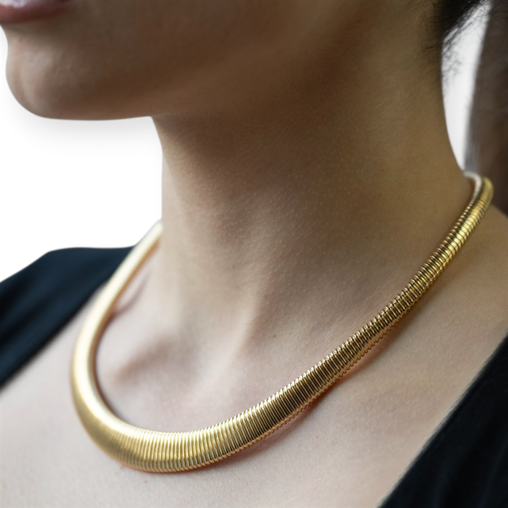 Κολιέ Χρυσό Εύκαμπτο Degrade Κ14