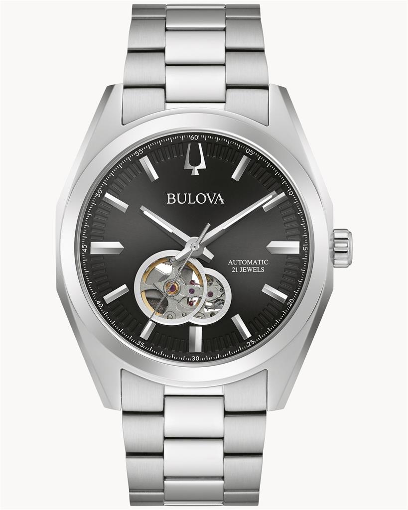 BULOVA Automatic Silver Stainless Steel Bracelet 96A270