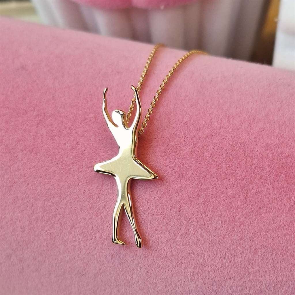 Κολιέ Μπαλαρίνα  Χρυσό Κ14