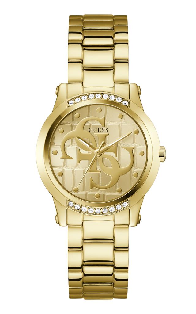 GUESS Annette Crystals Gold Stainless Steel Bracelet GW0861L2